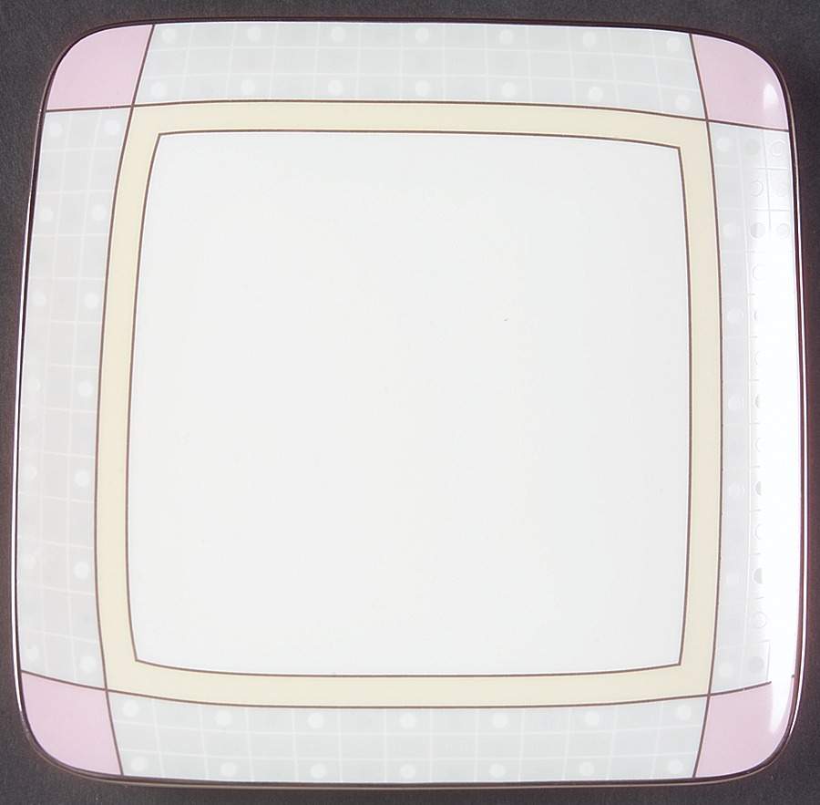 Aria Platinum Square Salad Plate by Noritake-1