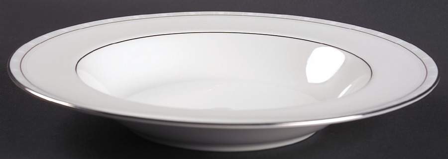Aria Platinum Large Rim Soup Bowl by Noritake-1