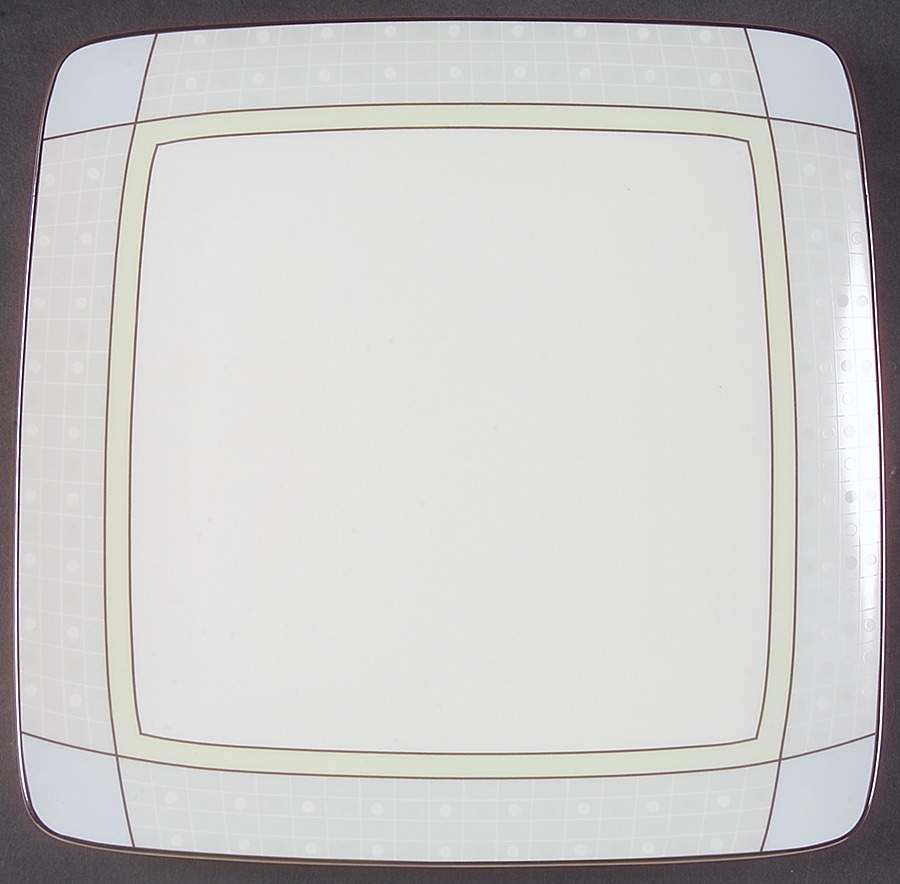 Aria Platinum Square Dinner Plate by Noritake-1