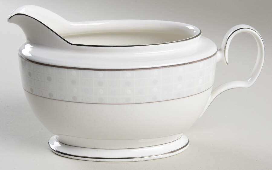 Aria Platinum Gravy Boat by Noritake-1