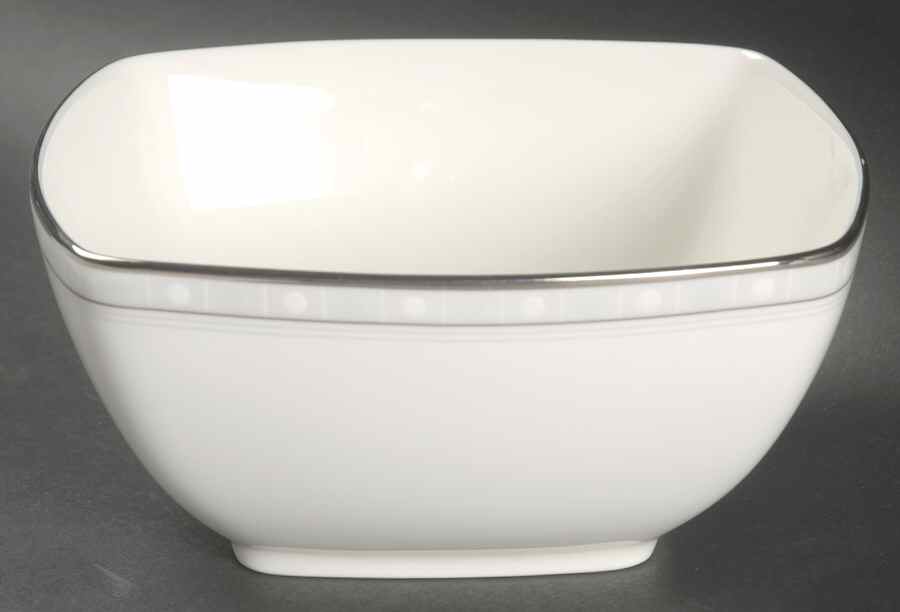 Aria Platinum 5" Square Vegetable Bowl by Noritake-1