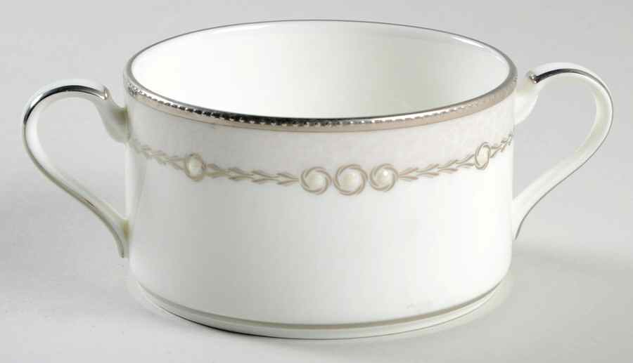 Pearl Luxe Footed Cream Soup Bowl by Noritake-1
