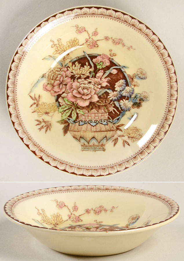 Ophelia Brown Multicolor Fruit/Dessert (Sauce) Bowl by Newport-1