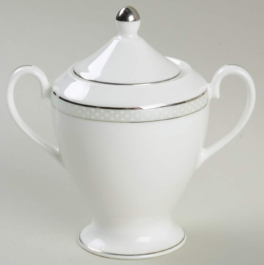 Ocean Beaded Pearl Sugar Bowl & Lid by Nikko-1