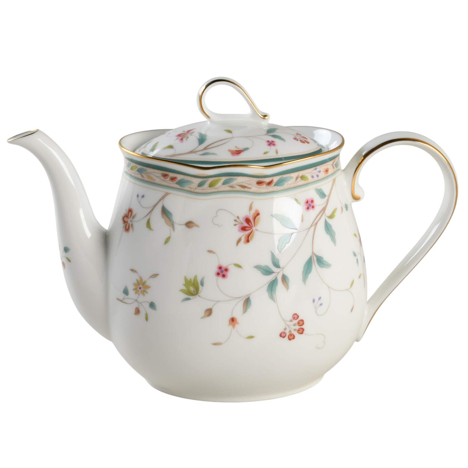 Hana Sarasa Teapot & Lid by Noritake-1