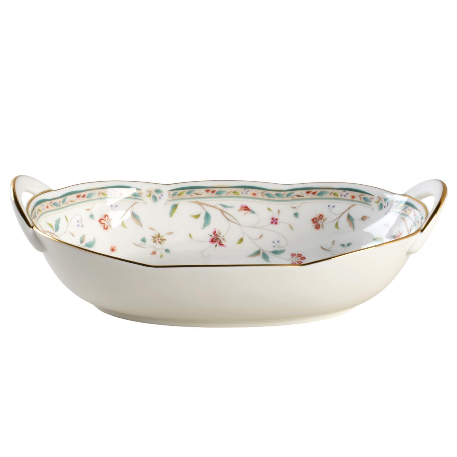 Hana Sarasa 9" Oval Vegetable Bowl by Noritake-1