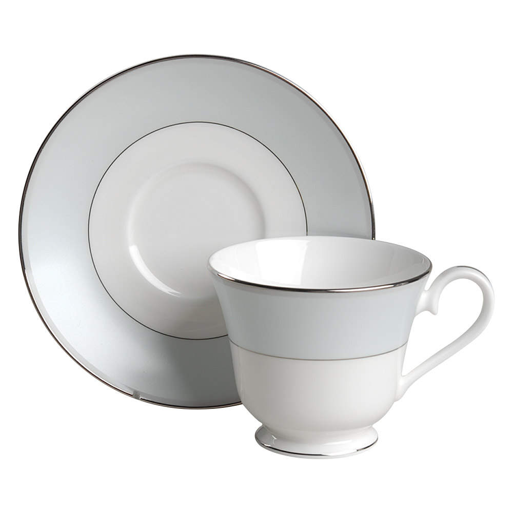 Blue Ocean Pearl Footed Cup & Saucer Set by Nikko-1