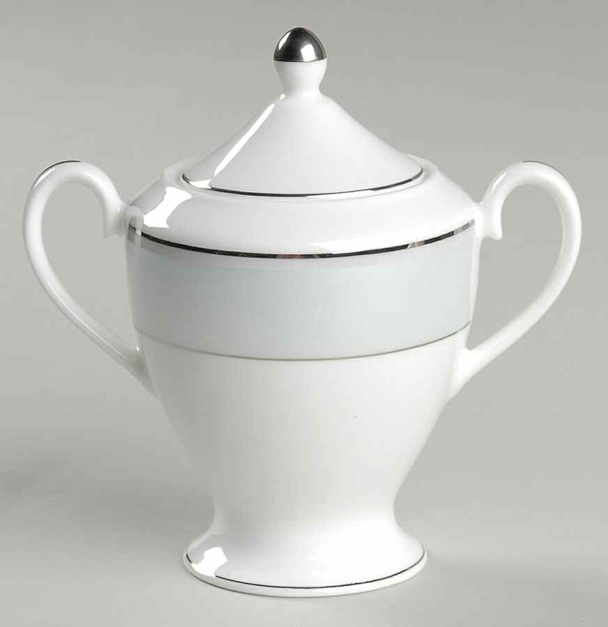 Blue Ocean Pearl Sugar Bowl & Lid by Nikko-1