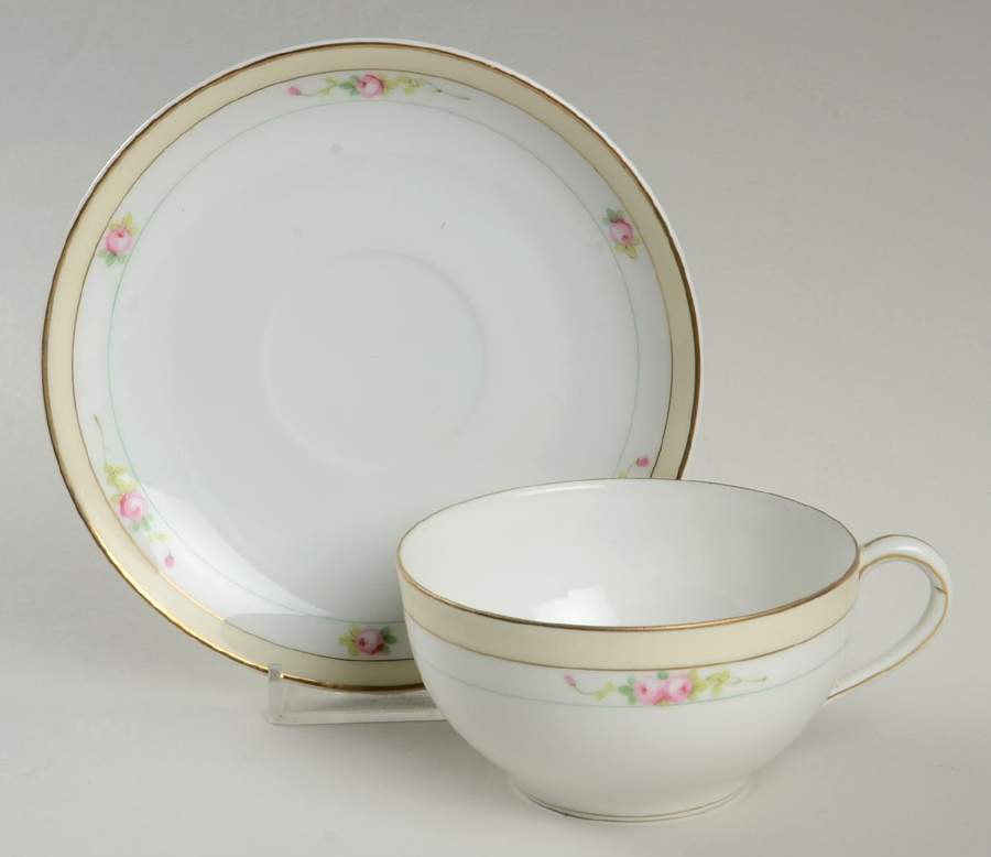 N2443 Flat Cup & Saucer Set by Noritake-1