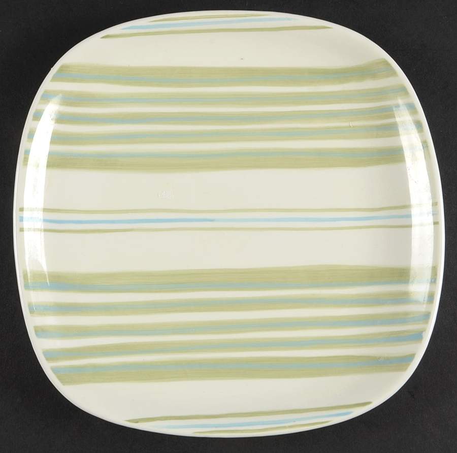 Pistachio Vanilla Square Salad Plate by Noble Excellence-1