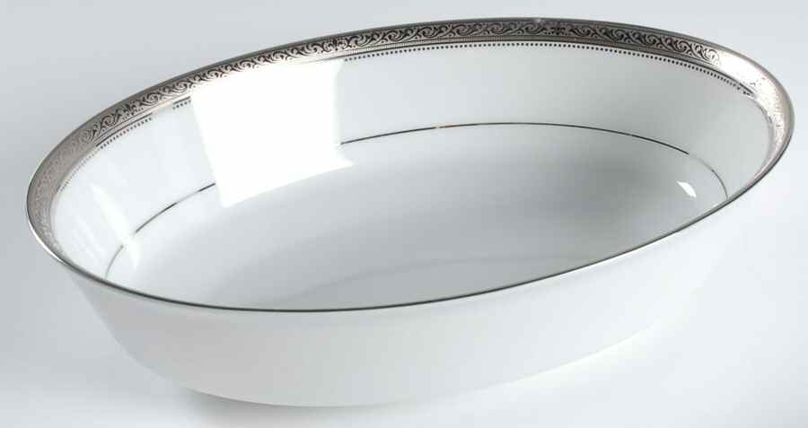Signature Platinum 9" Oval Vegetable Bowl by Noritake-1