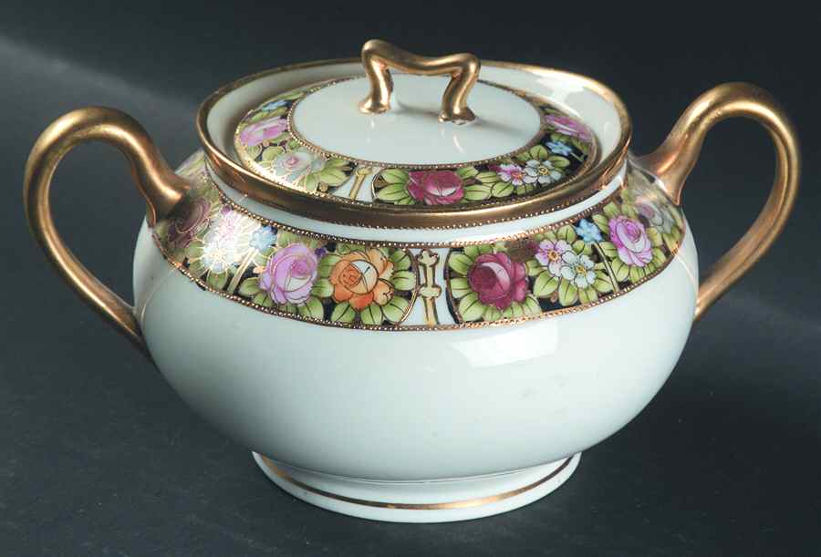 MEI1373 Sugar Bowl & Lid by Meito-1