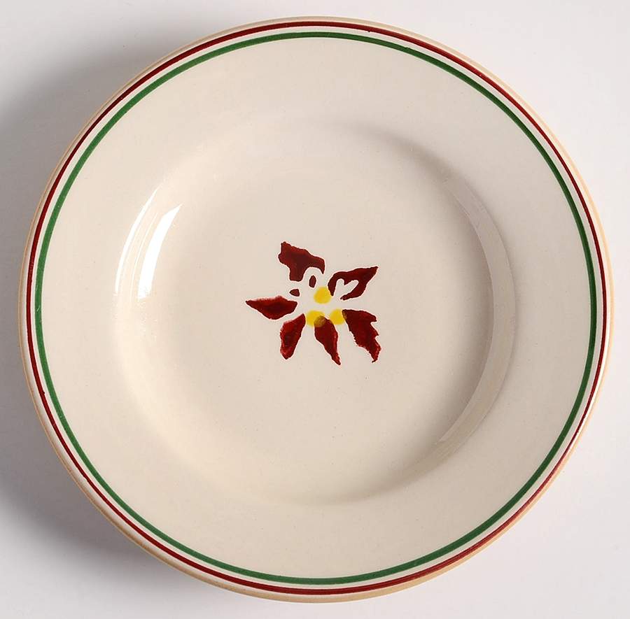 Poinsettia Miniature Plate by Nicholas Mosse-1