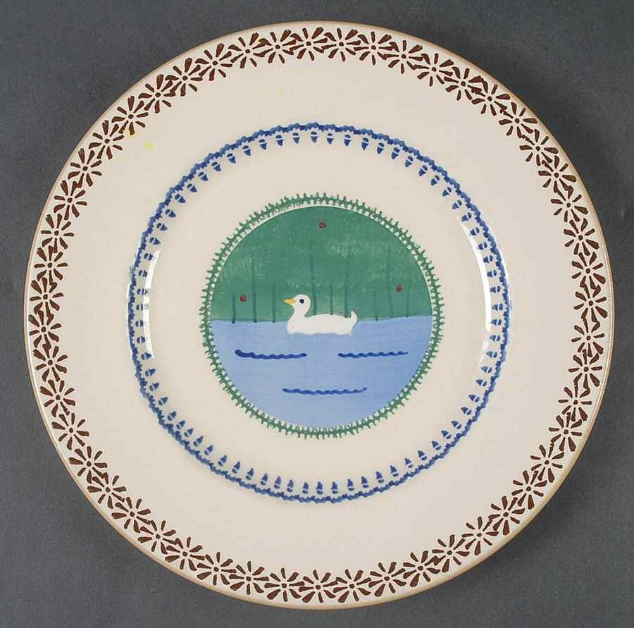 Landscape Duck Salad Plate by Nicholas Mosse-1