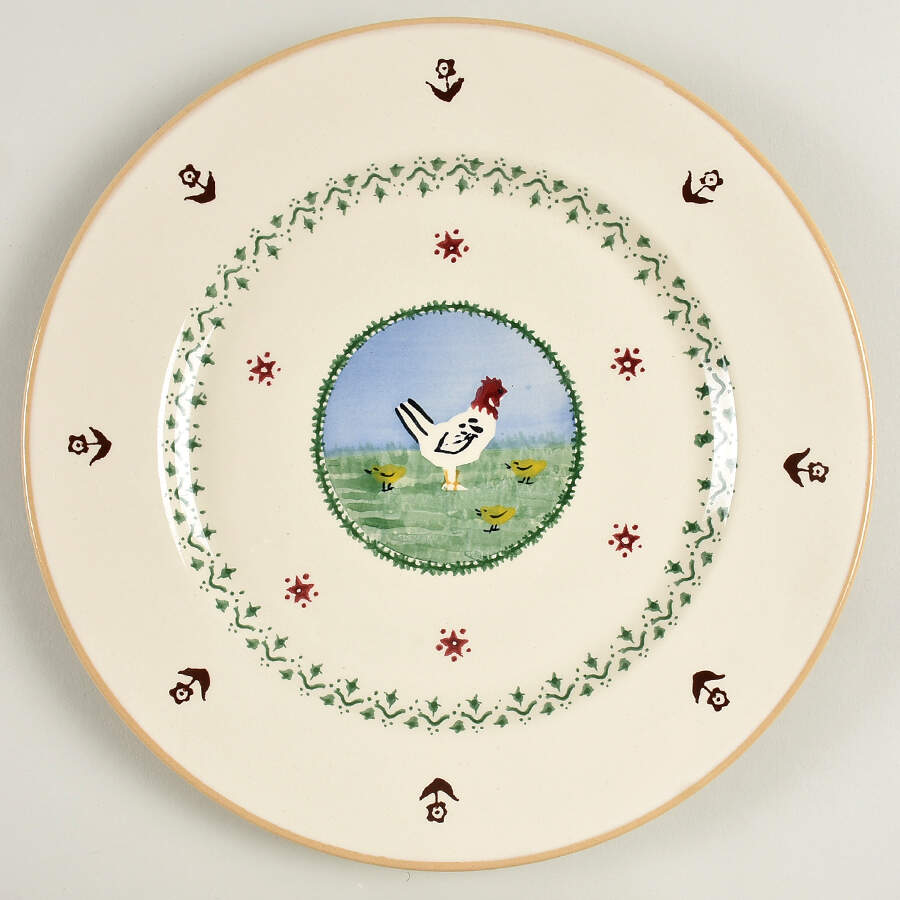 Landscape Hen Dinner Plate by Nicholas Mosse-1