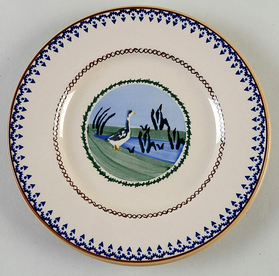 Landscape Goose Luncheon Plate by Nicholas Mosse-1