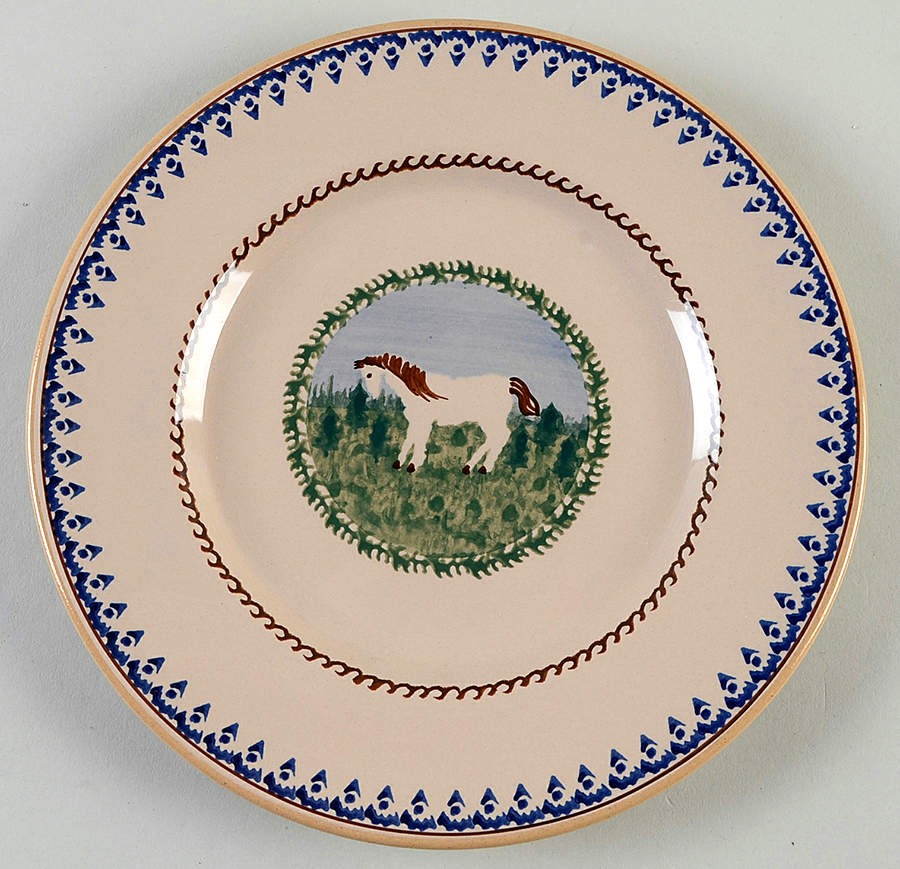 Landscape Horse Luncheon Plate by Nicholas Mosse-1