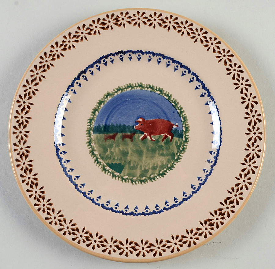 Landscape Pig Luncheon Plate by Nicholas Mosse-1