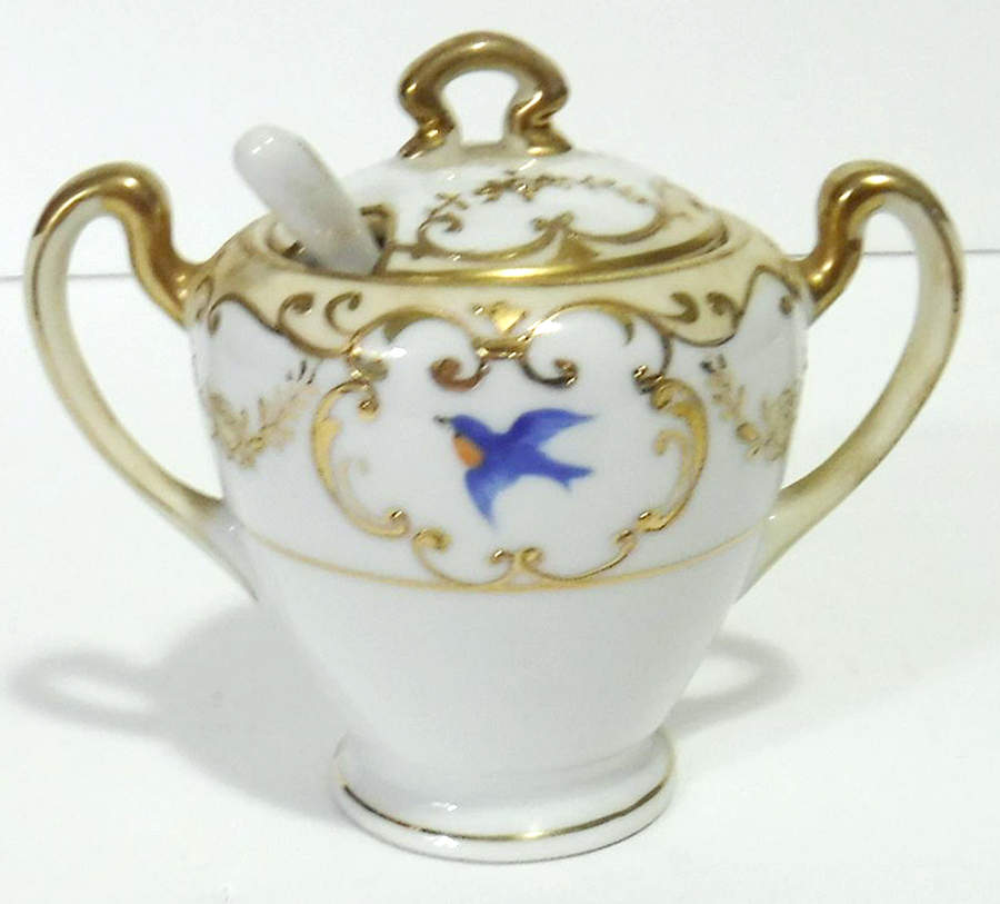 N2495 Mustard Jar & Lid with Spoon by Noritake-1