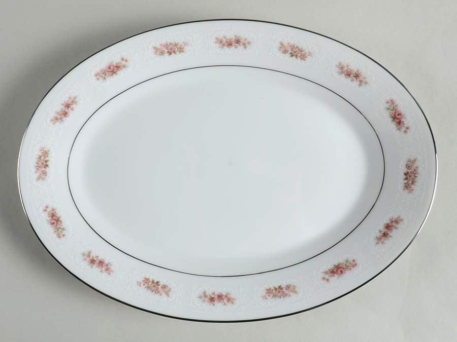 Petula 12" Oval Serving Platter by Noritake-1