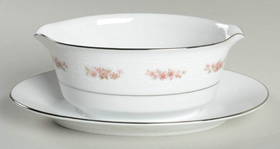 Petula Gravy Boat & Underplate by Noritake-1