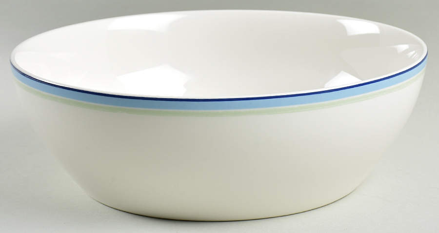 Java Blue Swirl 10" Large Salad Serving Bowl by Noritake-1
