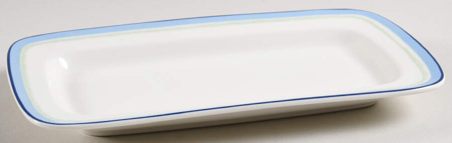 Java Blue Swirl 1/4 Lb Butter No Lid by Noritake-1