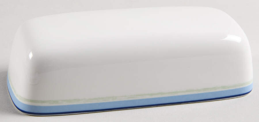 Java Blue Swirl Lid for 1/4 Lb Butter by Noritake-1