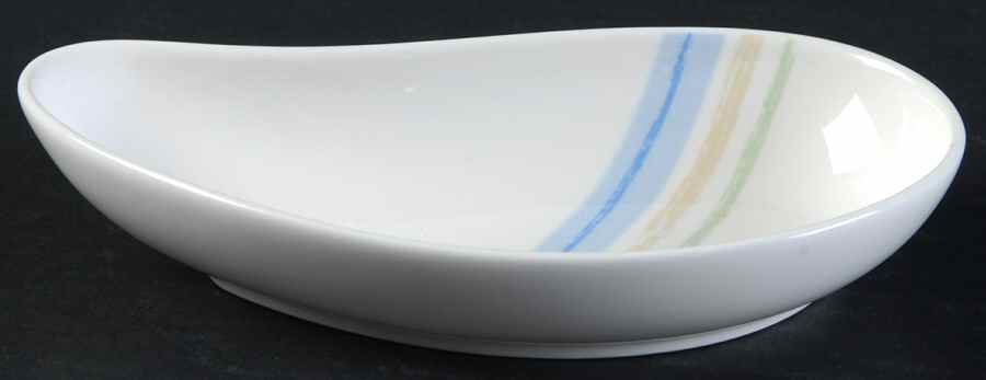 Java Blue Swirl Small Teardrop Dish by Noritake-1