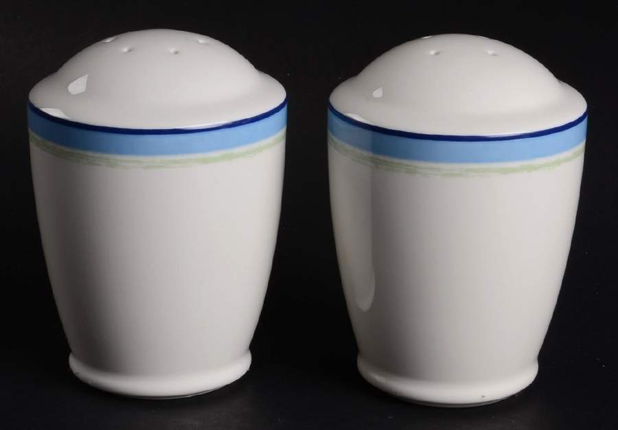 Java Blue Swirl Salt & Pepper Set by Noritake-1