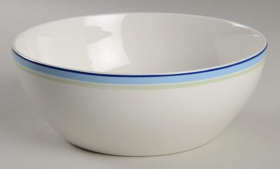 Java Blue Swirl 7" Round Vegetable Bowl by Noritake-1