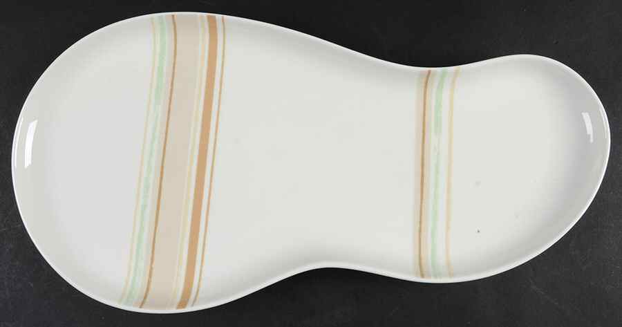 Mocha Java Swirl Oval Snack Tray by Noritake-1