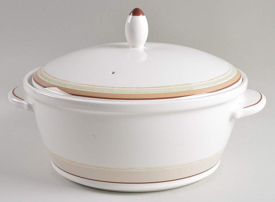 Mocha Java Swirl 2 Qt Round Covered Casserole by Noritake-1
