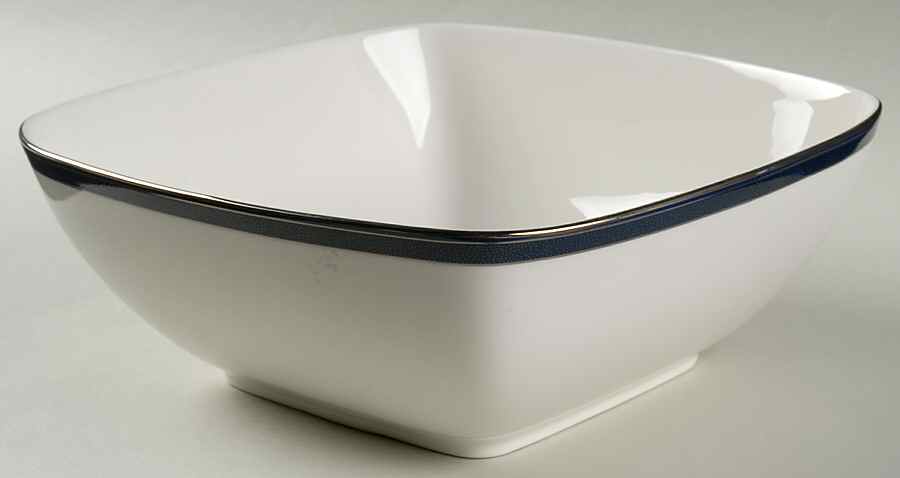 Stardust Platinum 8" Square Vegetable Bowl by Noritake-1