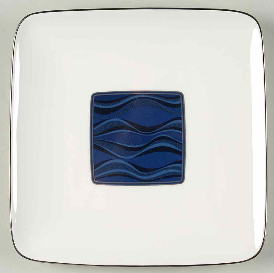 Stardust Platinum Square Salad Plate by Noritake-1