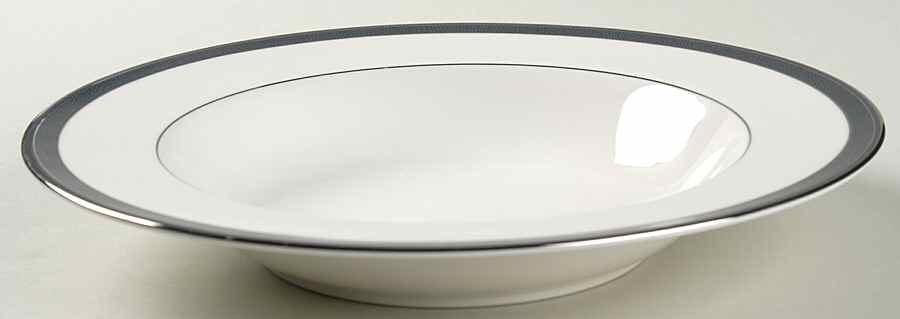 Stardust Platinum Large Rim Soup Bowl by Noritake-1