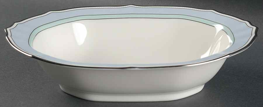 Centura Blue 10" Oval Vegetable Bowl by Noritake-1