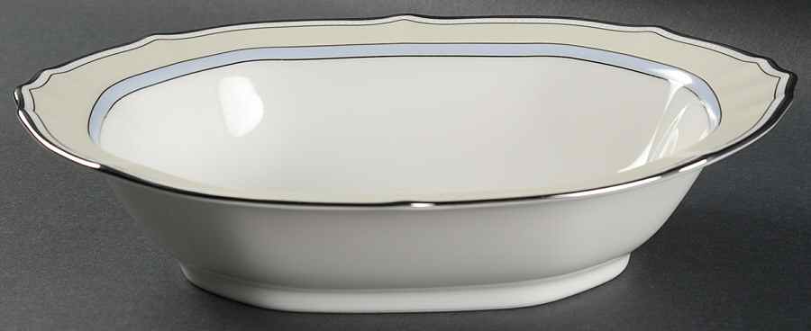 Centura Cream 10" Oval Vegetable Bowl by Noritake-1