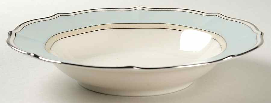 Centura Green Rim Soup Bowl by Noritake-1