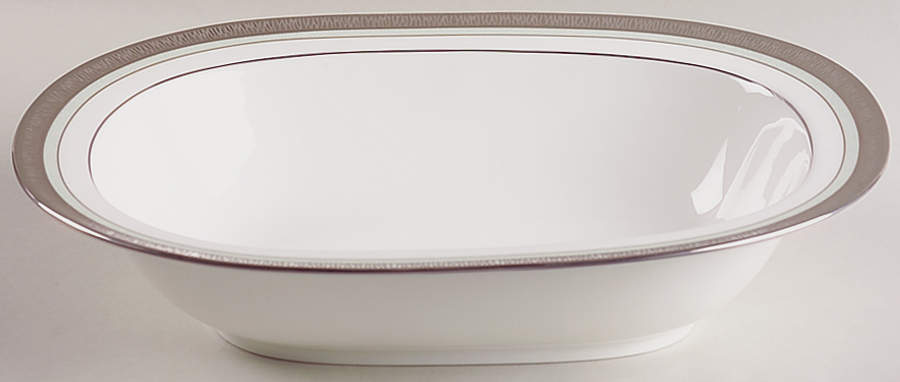 Fascination Green 10" Oval Vegetable Bowl by Noritake-1