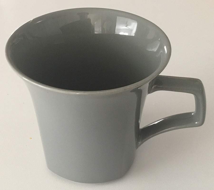 Oxford (Gray) Flat Cup by Nikko-1
