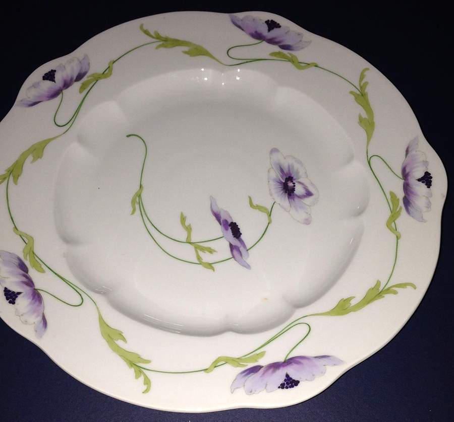 Blue Anemone Dinner Plate by Nymphenburg-1