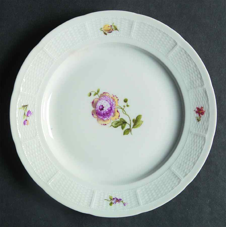 Antique Bouquet Salad Plate by Nymphenburg-1