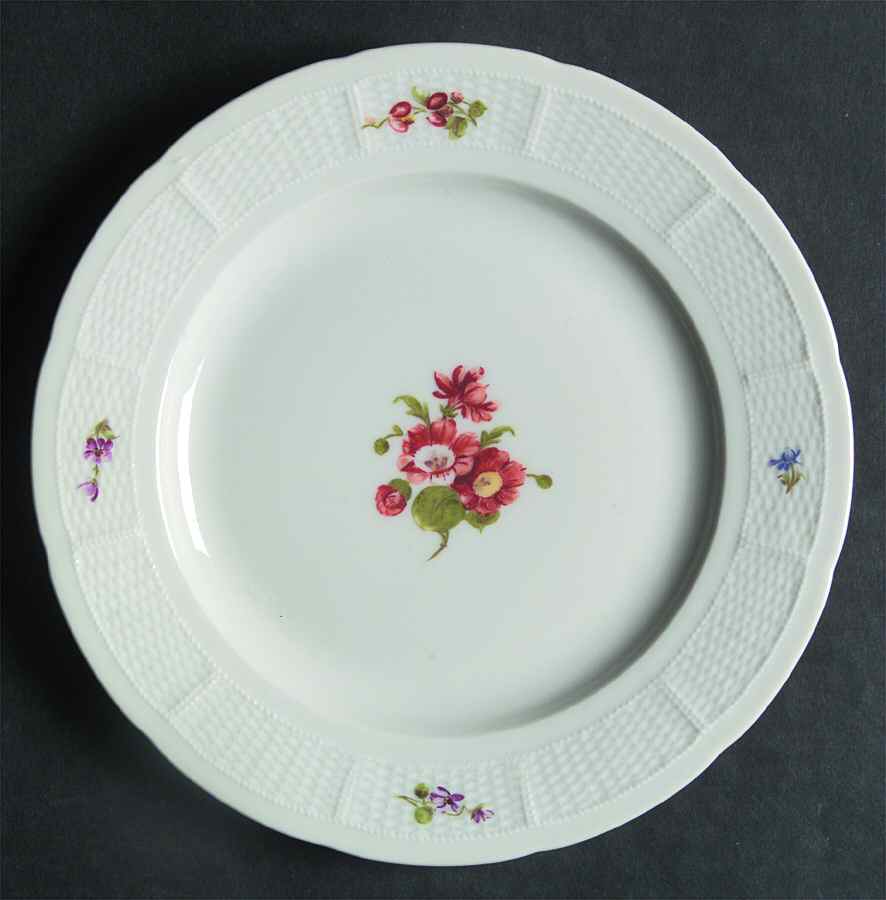 Antique Bouquet Salad Plate by Nymphenburg-1