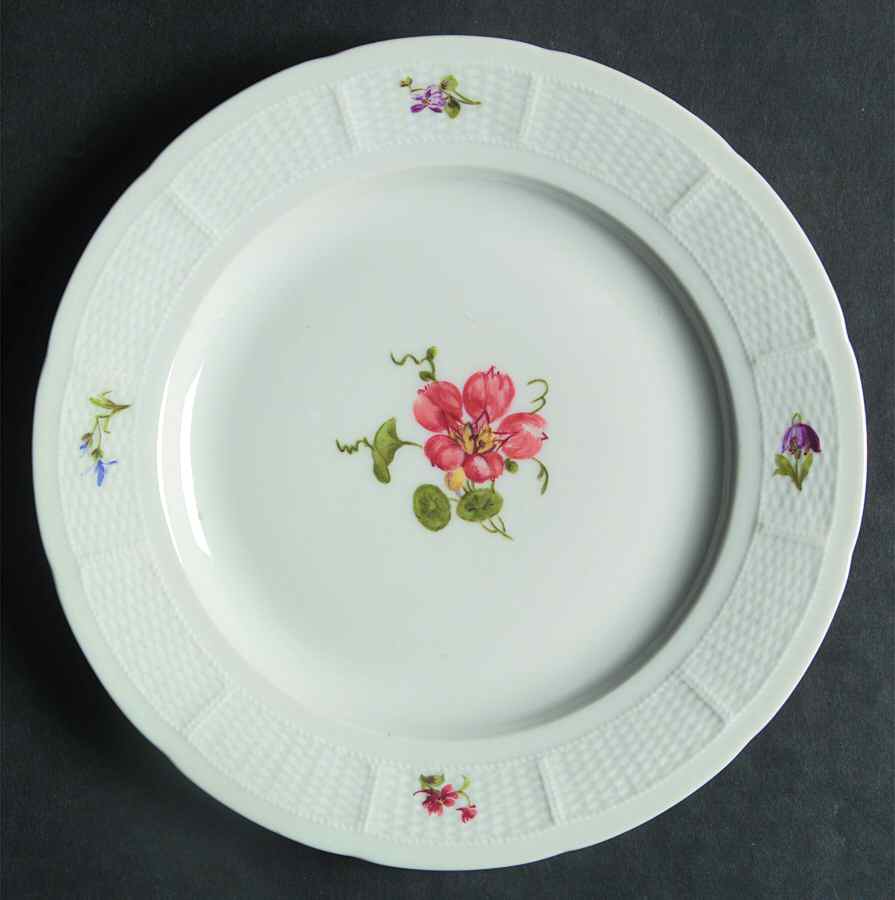 Antique Bouquet Salad Plate by Nymphenburg-1