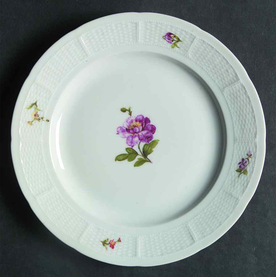 Antique Bouquet Salad Plate by Nymphenburg-1