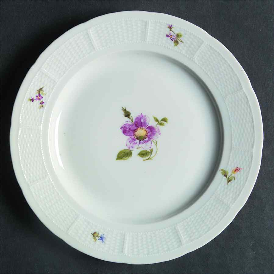Antique Bouquet Salad Plate by Nymphenburg-1