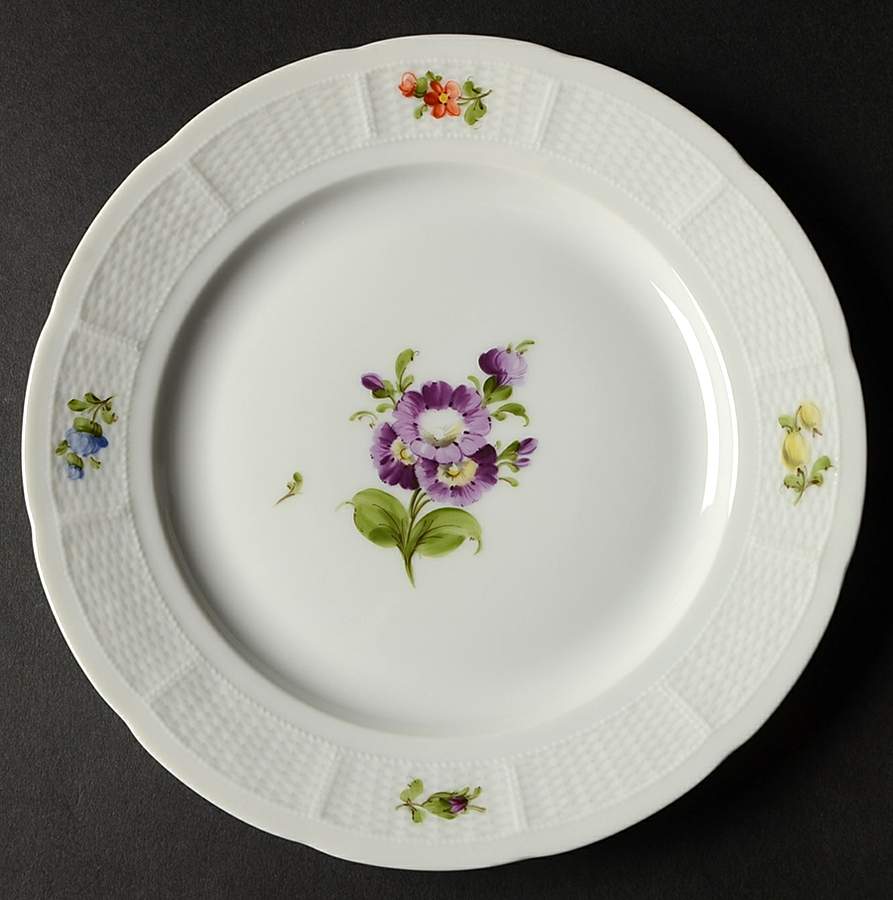 Antique Bouquet Salad Plate by Nymphenburg-1
