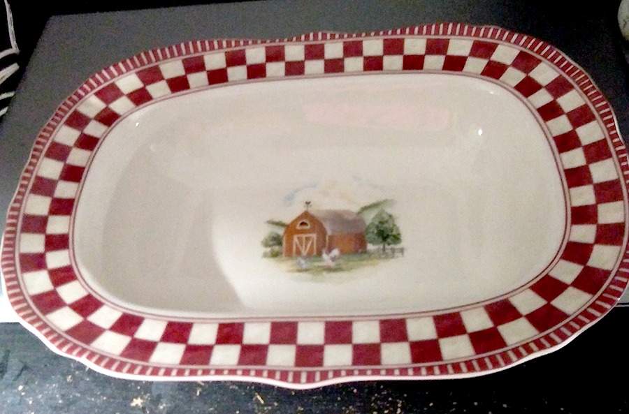 Barnyard Rectangular Vegetable Bowl by Noble Excellence-1