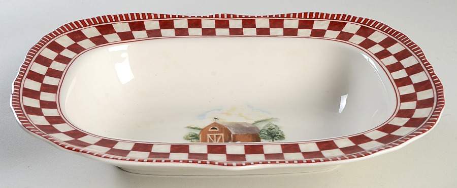 Barnyard 11" Oval Vegetable Bowl by Noble Excellence-1